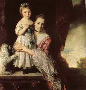 Sir Joshua Reynolds Georgiana,Countess Spencet and Lady Georgiana Spencer oil on canvas